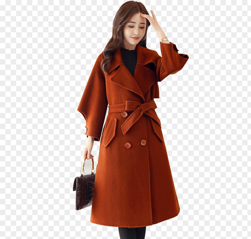 Cloak Of Autumn And Winter Overcoat A-line Fashion Outerwear PNG