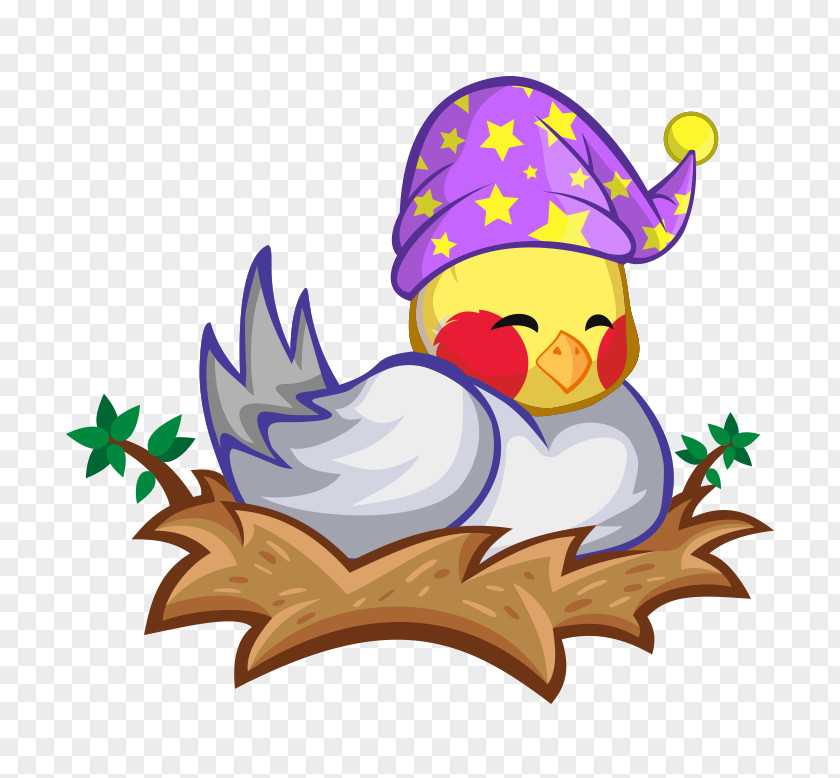 Hand-painted Cartoon Chick Can Love Hat Bird Clip Art PNG