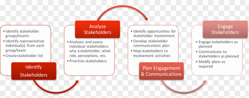 Step Flow Chart Organization Stakeholder Analysis Engagement Project PNG