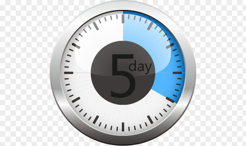 Countdown 5 Days And Time Creative Map Fitness Centre Computer Timer Clip Art PNG
