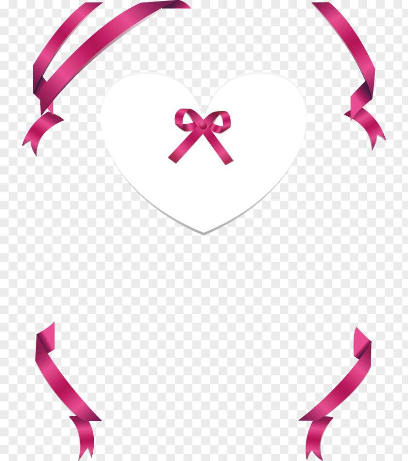Creative Ribbon Bow Element Computer File PNG