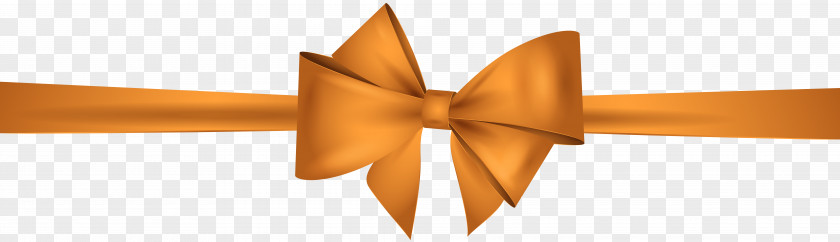 Orange Bow Clip Art PNG