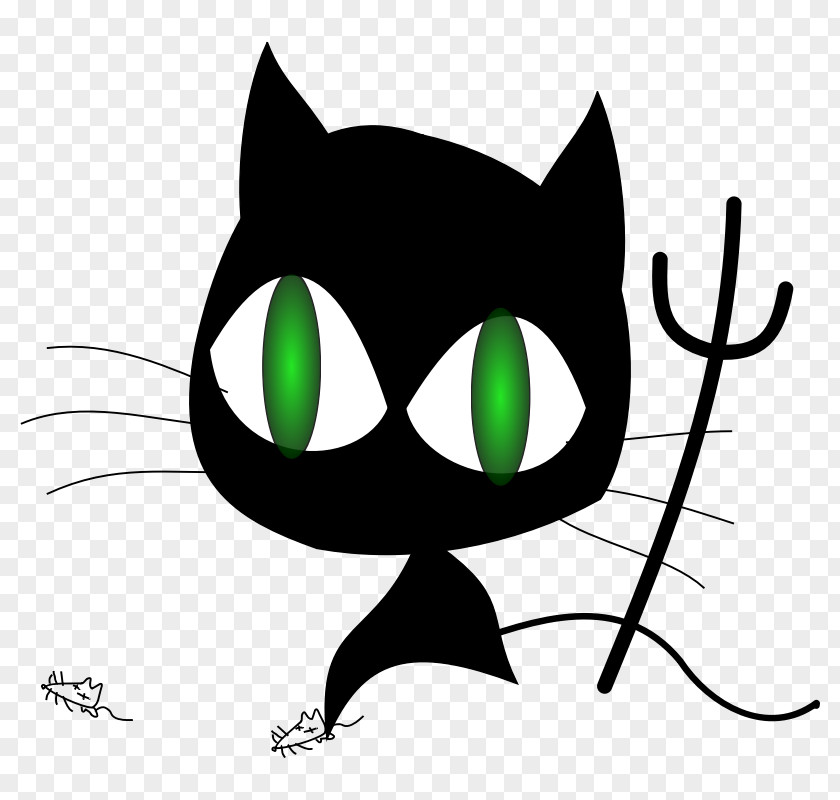 Cartoon Black Cats Cat Wicked Clip Art PNG