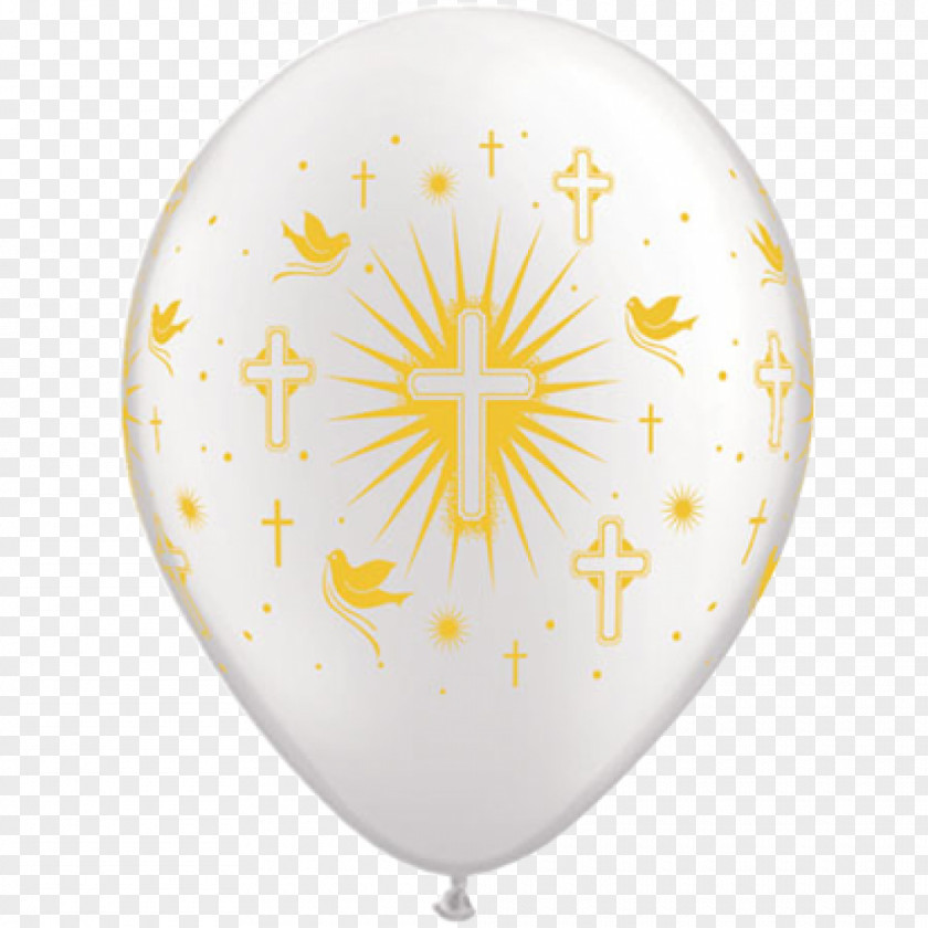 Large Pearl Balloon Printing Ink Silver First Communion PNG