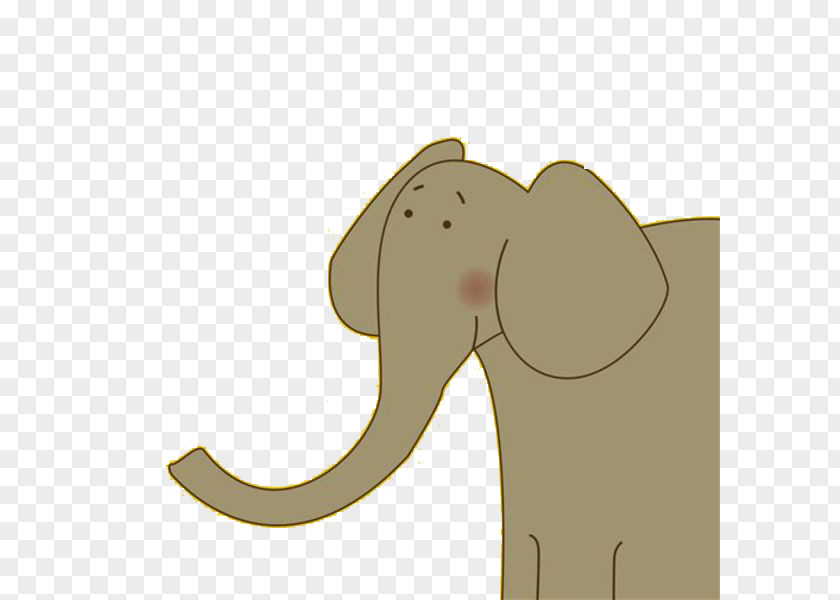 Simple Baby Elephant African Indian PNG