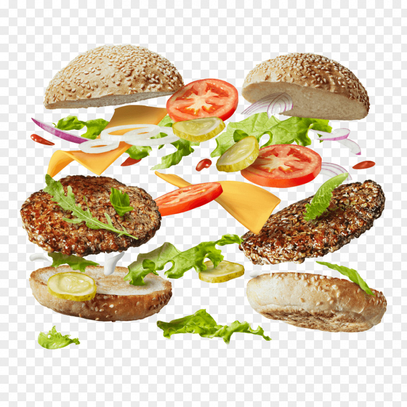 Salmon Burger Hamburger Buffalo Breakfast Sandwich Veggie PNG