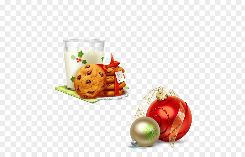3D Creative Christmas Cookie Chocolate Chip Biscuit Clip Art PNG