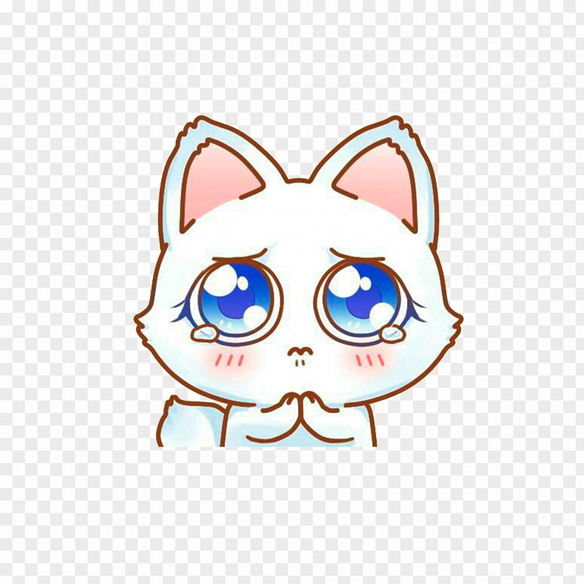 A Grasping Kitten With Claw Huli Jing Comics Avatar Fox Tencent PNG