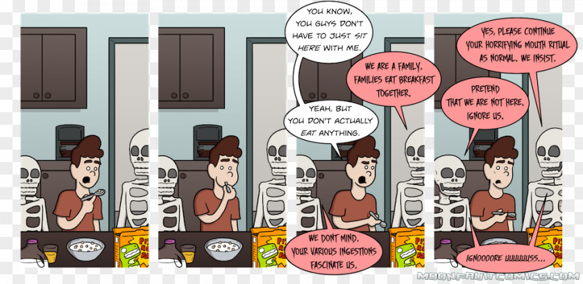 Family Breakfast Cereal Small Bread Comics Moonfruit PNG