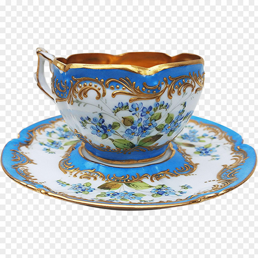 Teacup Flower Saucer Coffee Cup Porcelain PNG