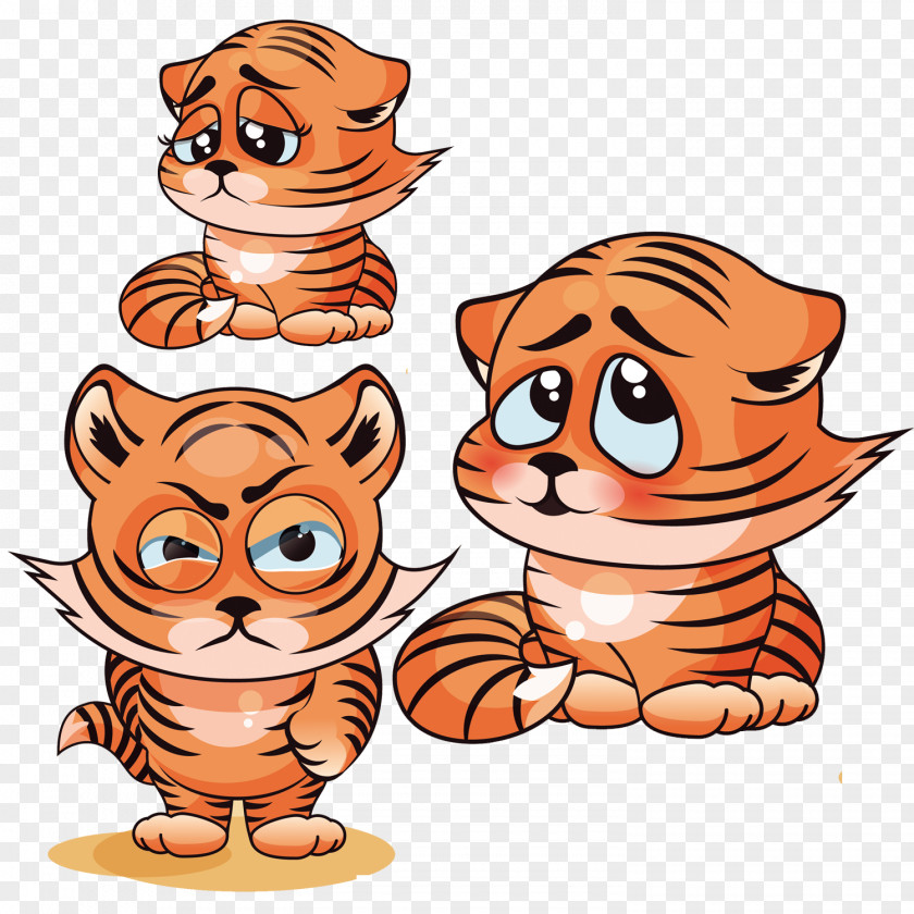 Angery Poster Tiger Whiskers Cat Illustration Leopard PNG