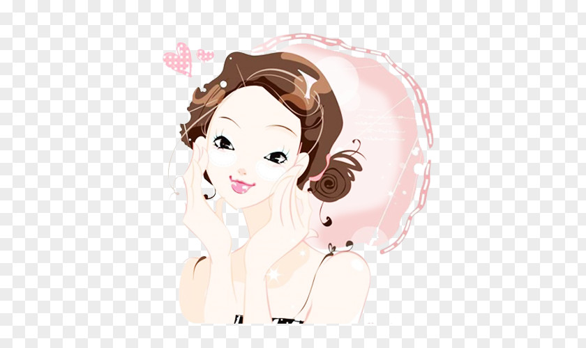 Beauty Eye Cream Water Supply Picture Material Make-up Cartoon Illustration PNG