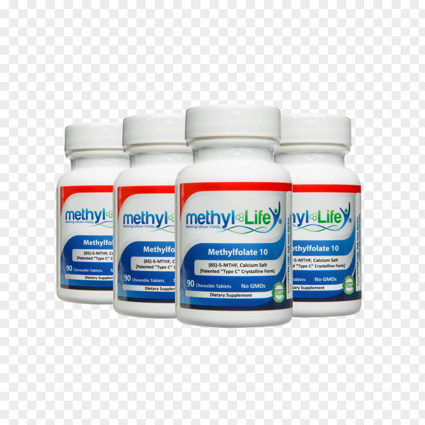 Tablet Dietary Supplement Levomefolic Acid 5,10-Methylenetetrahydrofolate Vitamin B-12 PNG