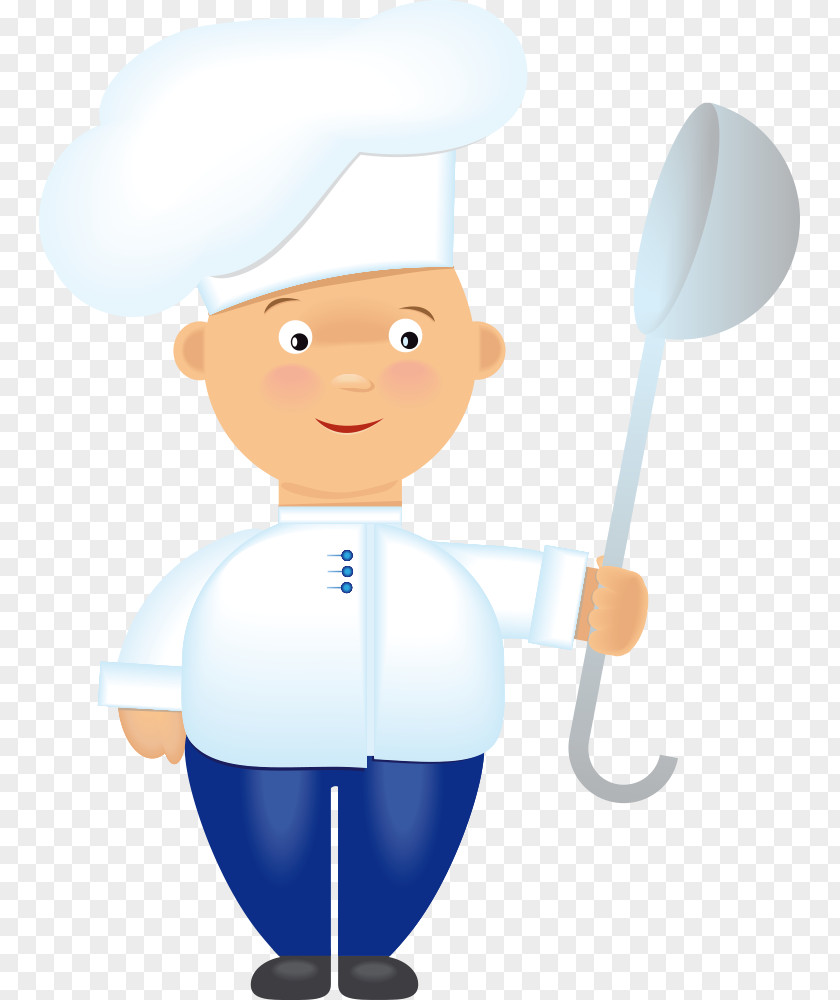 Vector Child Chef Cooking Cartoon PNG