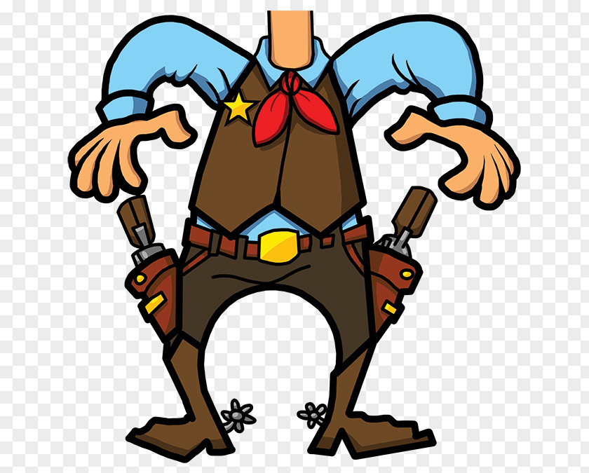 Cowboy Equipment American Frontier Cartoon Drawing PNG