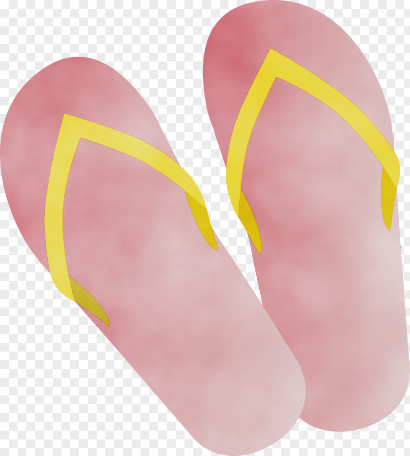 Flip-flops Slipper Shoe Yellow PNG