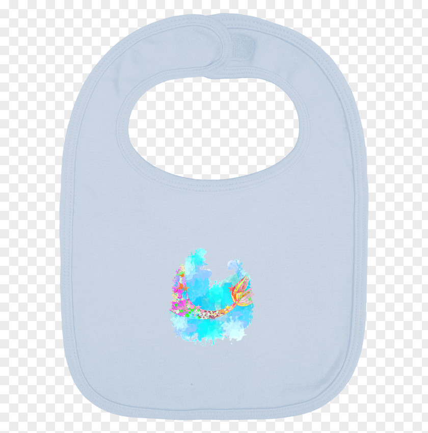 Mermaid Glitter Bib Clothing Light Blue Smocking PNG