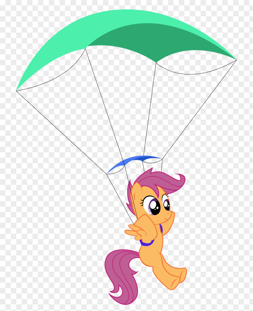 Parachute Pony Scootaloo Rainbow Dash Parachuting PNG