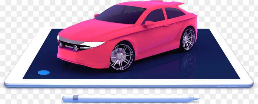 Hand-painted 3d Fruits Car 3D Computer Graphics Sketch PNG