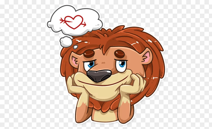 Lion Telegram Sticker Mammal Clip Art PNG