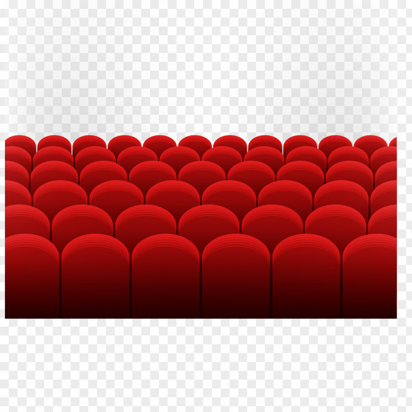 Red Round Seat Vector Material Couch Angle Pattern PNG