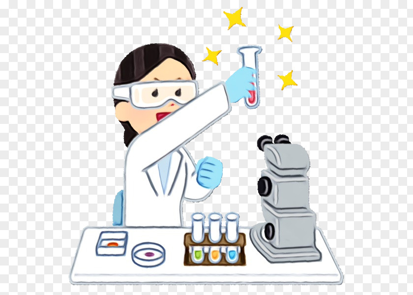 Cartoon Chemist PNG