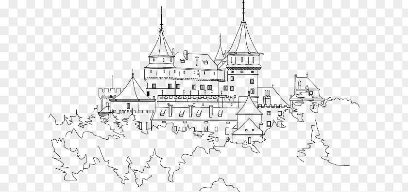 Castle Clip Art Image Drawing Vector Graphics PNG