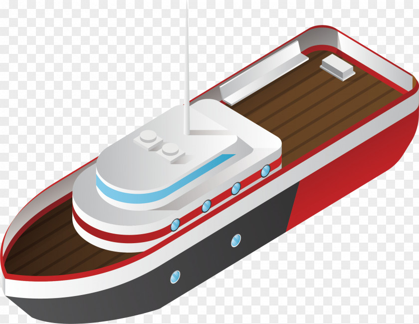 Vector White Yacht Ship Boat Clip Art PNG