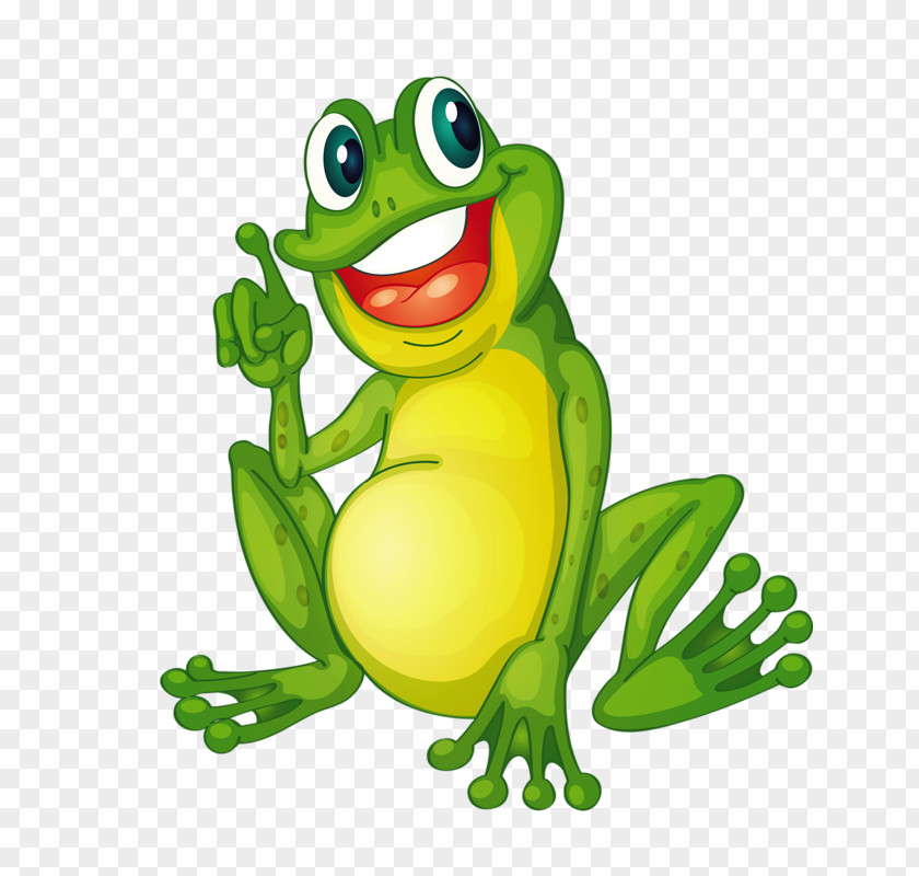 Happy Frog Cartoon Clip Art PNG