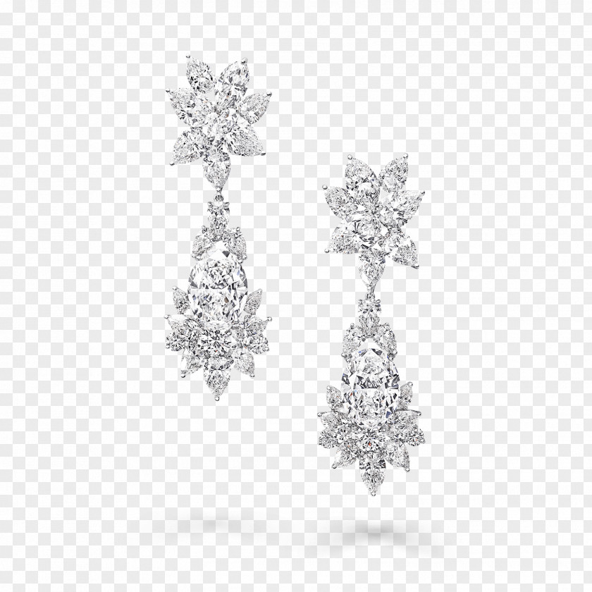 Diamond Earring Graff Diamonds Jewellery Carat PNG