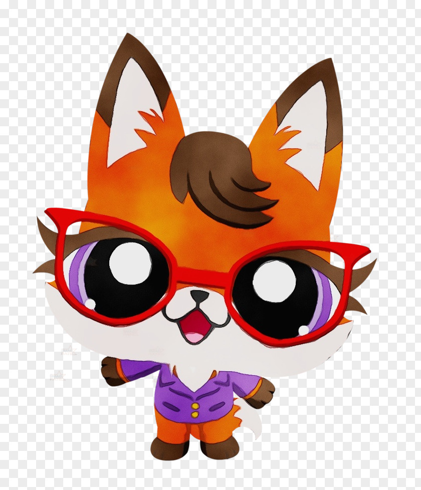 Fictional Character Glasses Orange PNG