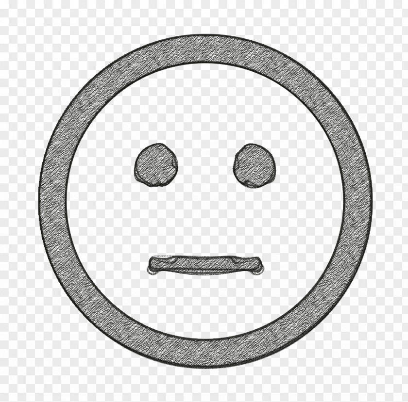 Metal Smiley Icon Emoticon Emotion Neutral PNG