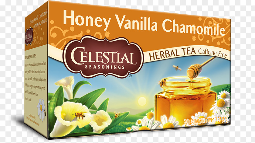 Tea Green Herbal Celestial Seasonings Herb Honey Vanilla Chamomile -- 20 Bags PNG