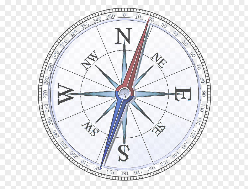 Wall Clock Diagram Compass Line Circle Number PNG