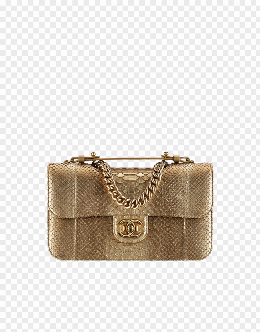 CHANEL Leather Bag Gold Female Models Chanel Handbag Wallet PNG