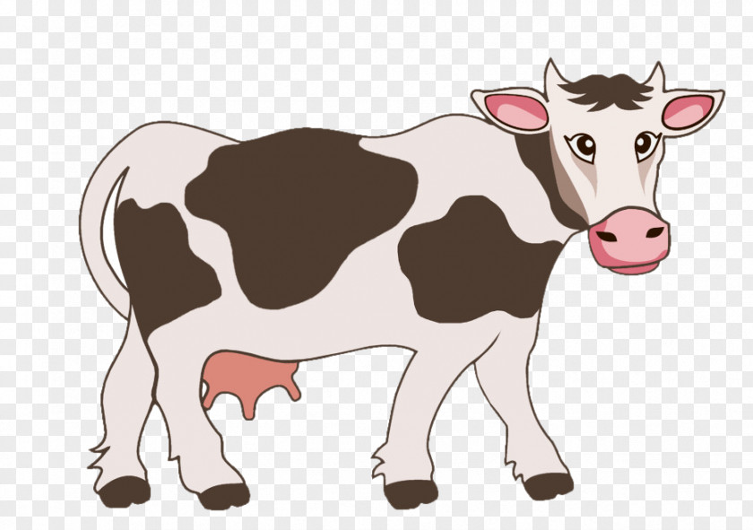 Working Animal Snout Dairy Cow Cartoon Bovine Clip Art Figure PNG