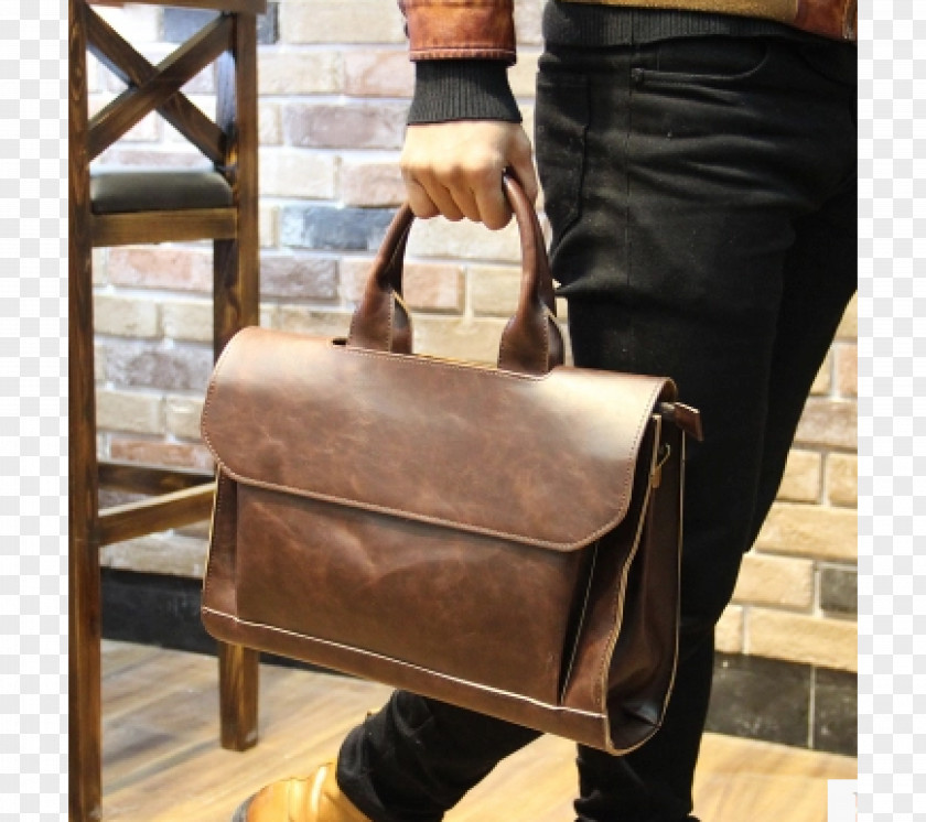 Briefcase Handbag Leather Messenger Bags PNG