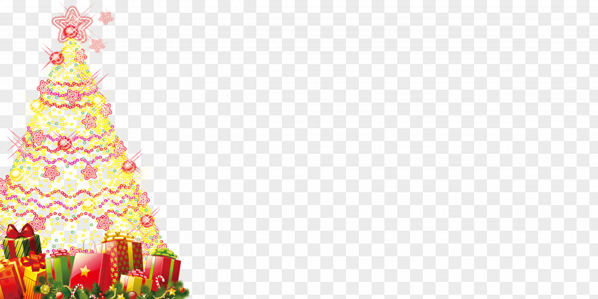 Colored Christmas Tree Santa Claus Ornament PNG