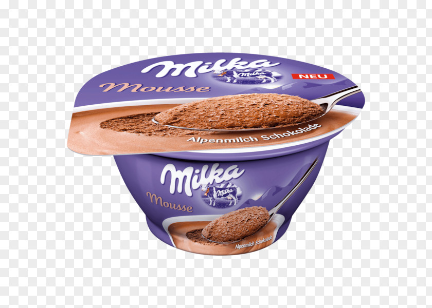 Ice Cream Chocolate Pudding Mousse Milka PNG