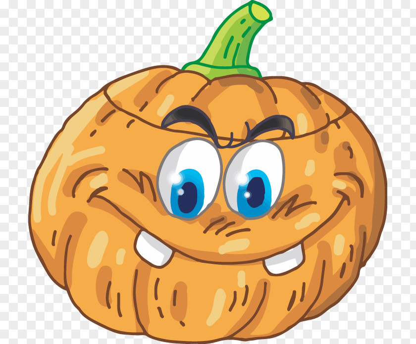 Pumpkin Pattern Painted Big Eyes Jack-o-lantern Halloween Clip Art PNG