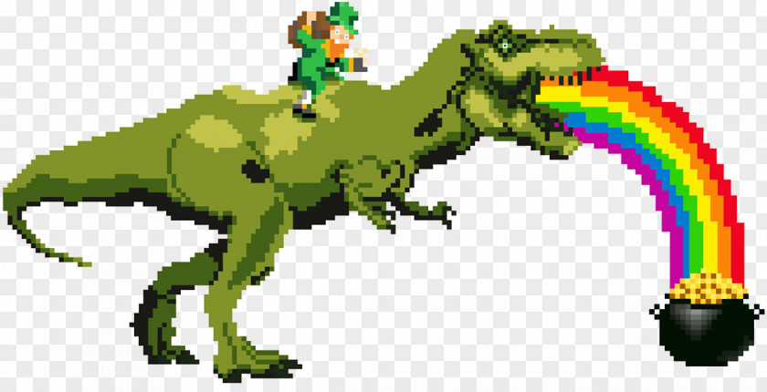8 BIT Tyrannosaurus Dinosaur Pachycephalosaurus 8-bit Color Pixel Art PNG
