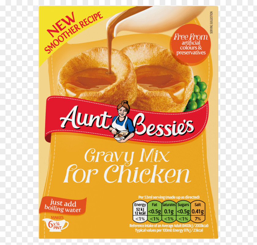 Chicken Gravy Vegetarian Cuisine Custard Aunt Bessie's Fast Food Junk PNG