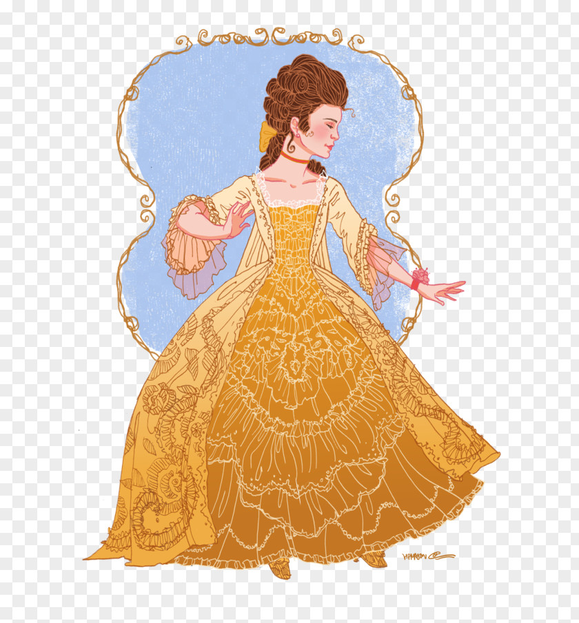 Period Costume Belle Clothing Dress Film PNG