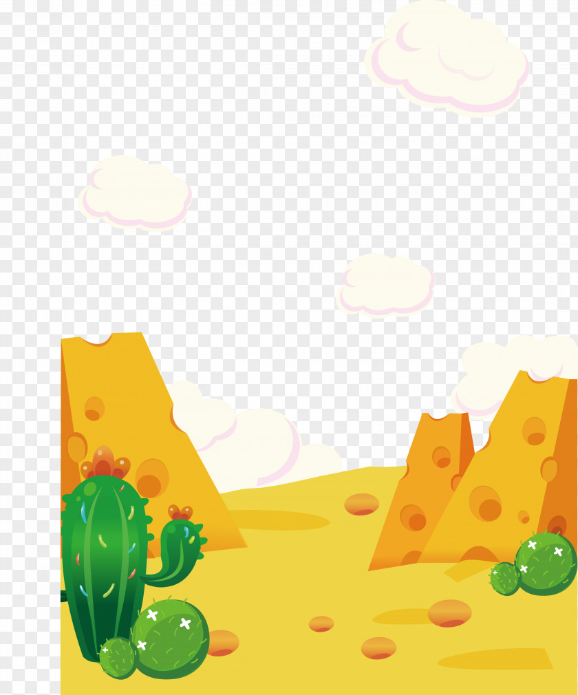 Vector Cheese Stone Desert Computer File PNG