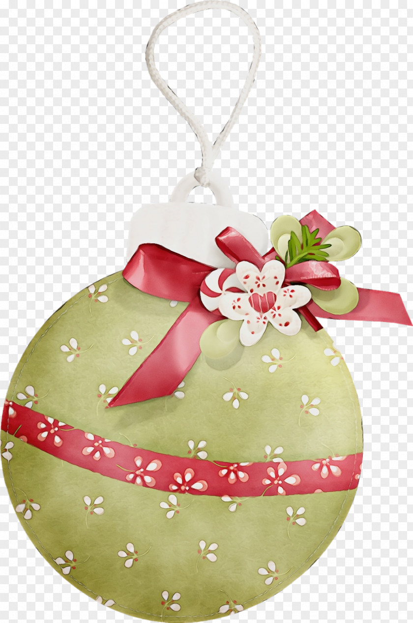 Christmas Ribbon Ornament PNG