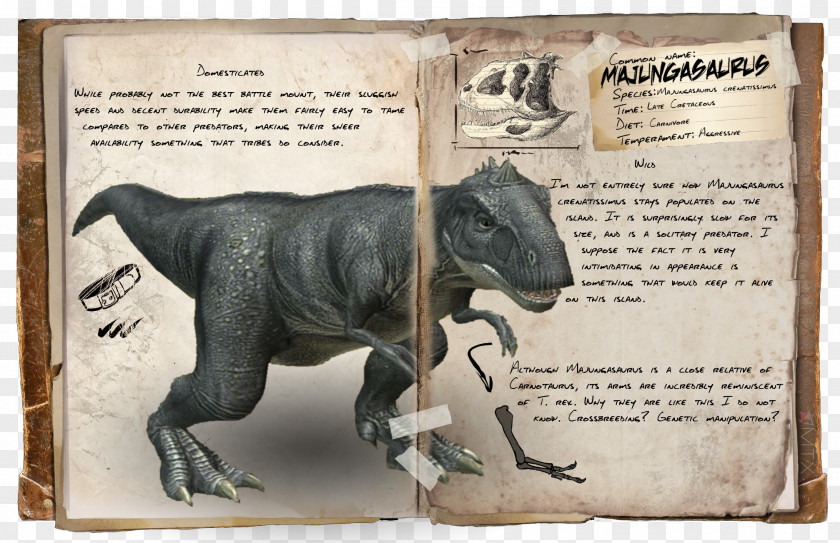 Dinosaur Majungasaurus ARK: Survival Evolved Carnotaurus Argentavis Magnificens PNG