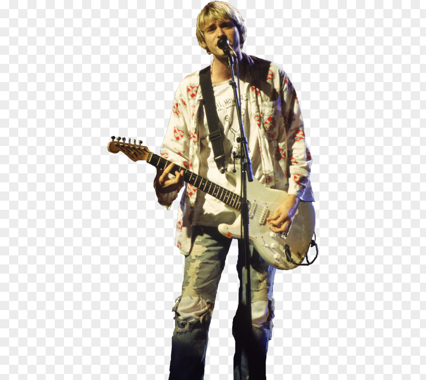Kurt Cobain Guitarist Music Singer-songwriter Nirvana PNG Nirvana, Bass Guitar clipart PNG