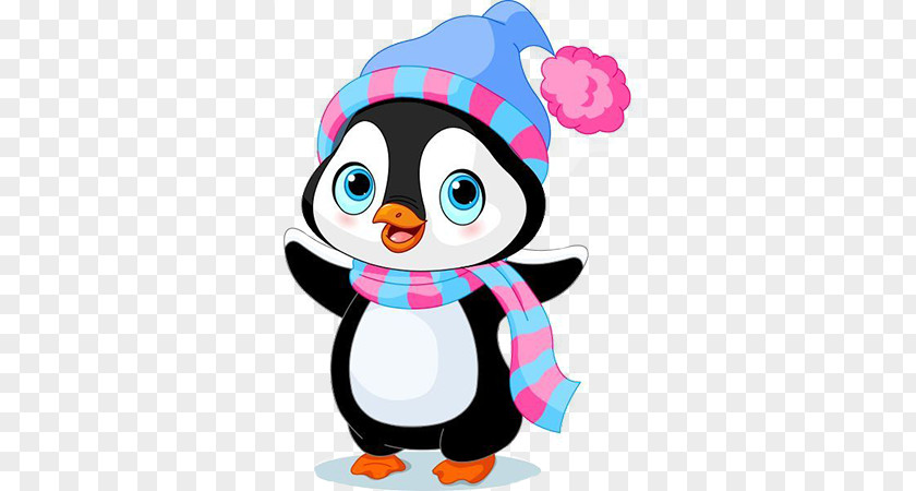 Penguin Scarf Hat Stock Photography Clip Art PNG