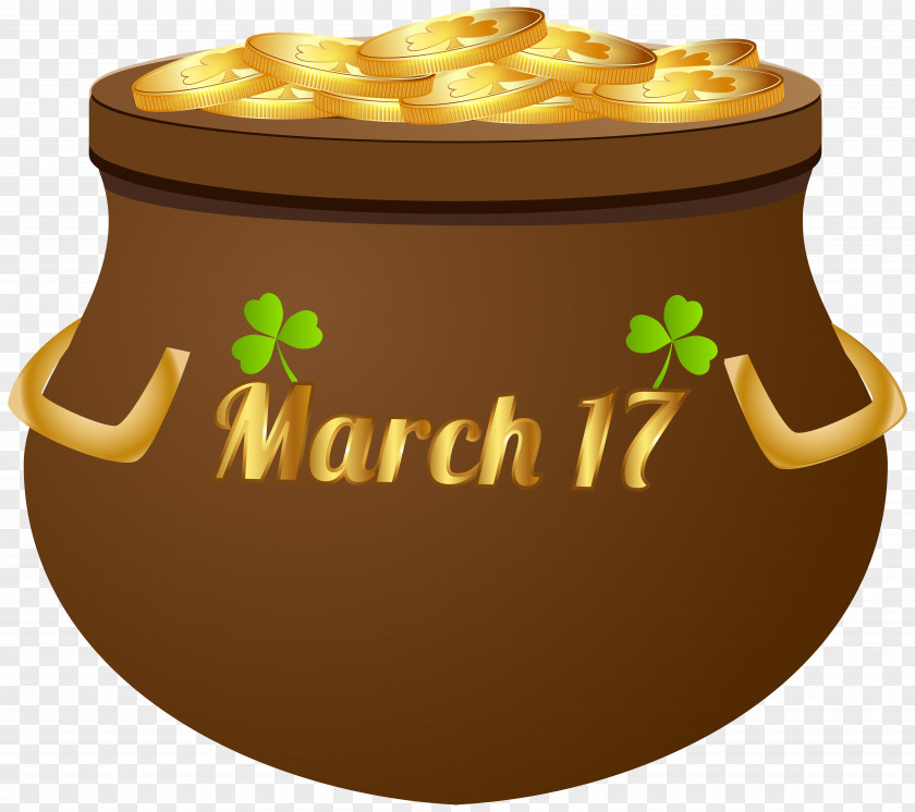 17 March Pot Of Gold PNG Clip Art Image Saint Patrick's Day PNG