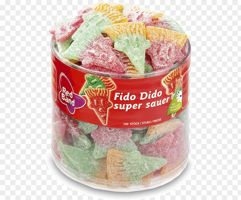 Fido Dido Gummi Candy Red Band Leaf International PNG